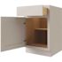 CNC CABINETRY Luxor 18" Base Cabinet, ADA Height, Left Hinge, Shaker Misty Grey