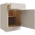 CNC CABINETRY Luxor 21" Base Cabinet, ADA Height, Right Hinge, Shaker Misty Grey