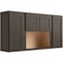 CNC CABINETRY Luxor 4-Door Wall Cabinet, 60"w X 30"h X 12"d, Shaker Smoky Grey