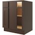 CNC CABINETRY Luxor 36" Blind Base Cabinet, Ada, Right Hinge, Shaker Espresso