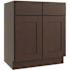 CNC CABINETRY Luxor 33" Handicap Removable Sink Base Cabinet, Shaker Espresso