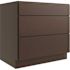 CNC CABINETRY Luxor 30" 3-Drawer Base Cabinet, Shaker Espresso