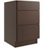 CNC CABINETRY Luxor 24" 3-Drawer Base Cabinet, Shaker Espresso