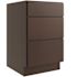 CNC CABINETRY Luxor 12" 3-Drawer Base Cabinet, ADA Height, Shaker Espresso
