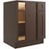 CNC CABINETRY Luxor Blind Wall Cabinet, 36"w X 30"h X 12"d, Shaker Espresso