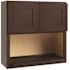 CNC CABINETRY Luxor Microwave Wall Cabinet, 30"w X 30"h X 12"d, Shaker Espresso