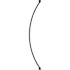 SEASONS 60" Matte Black Aluminum Curved Shower Rod