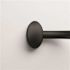 SEASONS 44-72" Adjustable Aluminum Curved Shower Rod - Matte Black