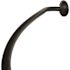 SEASONS 44-72" Adjustable Aluminum Curved Shower Rod - Matte Black