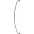 SEASONS 44-72" Adjustable Aluminum Curved Shower Rod - Matte Black