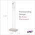 PURELL Es10 Dispenser Floor Stand With White Automatic Hand Sanitizer Dispenser