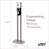PURELL Es10 Dispenser Floor Stand With Graphite Automatic Dispenser