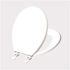MAINTENANCE WAREHOUSE Plastic Round Toilet Seat White Basic