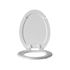 SEASONS Elongated Wood Toilet Seat White Premium