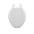 SEASONS Elongated Wood Toilet Seat White Premium