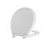 SEASONS Round Wood Toilet Seat White Premium