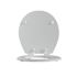 SEASONS Round Wood Toilet Seat White Premium - Case Of 6