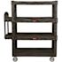 RUBBERMAID COMMERCIAL Brute 4 Shelf Hd Ergo Handle Utility Cart Black