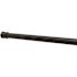 ZENNA HOME 44-72" Adjustable Matte Black Tension Shower And Utility Rod