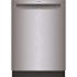 BOSCH 100 Series Front Control Smart Hybrid Stainless Steel Tub Dishwasher