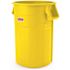 SUNCAST COMMERCIAL 44 Gallon Utility Trash Can Yellow