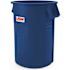 SUNCAST COMMERCIAL 55 Gallon Utility Trash Can Blue