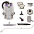 PROTEAM Gofit 3 Cordless Commercial Backpack Vacuum W/xover Telescoping Wand Kit