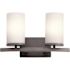 KICHLER Kichler Crosby 2-Light Vanity, Damp Rated, Dimmable, 31"w X 8.75"h, Matte Black