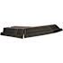 RUBBERMAID 0.5 Cu Yd Black Rotational Molded Tilt Truck Lid