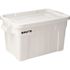RUBBERMAID 20 Gal White Polyethylene Brute Storage Tote With Lid 6-Pack