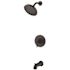 SEASONS Westwind Single Handle Tub and Rainshower 1.8 GPM Showerhead with Valve in Matte Black