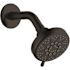 SEASONS 5-Spray 1.8 GPM Massage Showerhead With Brass Ball Joint Matte Black