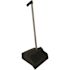 RENOWN 12" Black L-Grip Plastic Upright Lobby Dust Pan