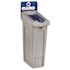 RUBBERMAID COMMERCIAL Slim Jim Recycling Station 1-Stream Mixed Recycling-23 G