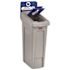 RUBBERMAID COMMERCIAL Slim Jim Recycling Station 1-Stream Mixed Recycling-23 G