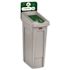 RUBBERMAID COMMERCIAL Slim Jim Recycling Station 1-Stream Compost 23 Gal
