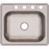 Elkay Dayton Stainless Steel 25" X 22" X 6-9/16" 4-Hole Single Bowl Drop-In Sink