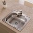 Elkay Dayton Stainless Steel 25" X 22" X 6-9/16" 3-Hole Equal Double Bowl Sink