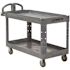 Rubbermaid Commercial Brute Heavy Duty Ergo Handle Utility Cart, Large, Gray