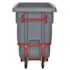 Rubbermaid Commercial Brute Rotomolded Tilt Truck, Heavy Duty, 1/2 Cu Yd, Gray
