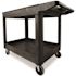 Rubbermaid Commercial Heavy Duty Flat Handle Utility Cart, Medium, Black