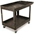 Rubbermaid Commercial Heavy Duty Flat Handle Utility Cart, Medium, Black