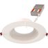 Juno Wafer 6" LED Regressed Baffle Downlight, Switchable Cct, Matte White