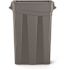 Suncast Commercial 23 Gallon Resin Slim Trash Can With Handles