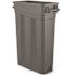 Suncast Commercial 23 Gallon Resin Slim Trash Can With Handles