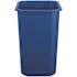 Suncast Commercial 7 Gallon Desk-Side Resin Trash Can - Blue Recycle