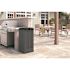 Suncast Commercial Trash Hideaway Refuse Container - Peppercorn