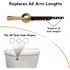 Korky Strongarm Toilet Flush Handle/lever Simple Brushed Gold