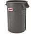 Suncast Commercial 32 Gallon Utility Trash Can Gray