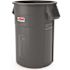 Suncast Commercial 44 Gallon Utility Trash Can Gray